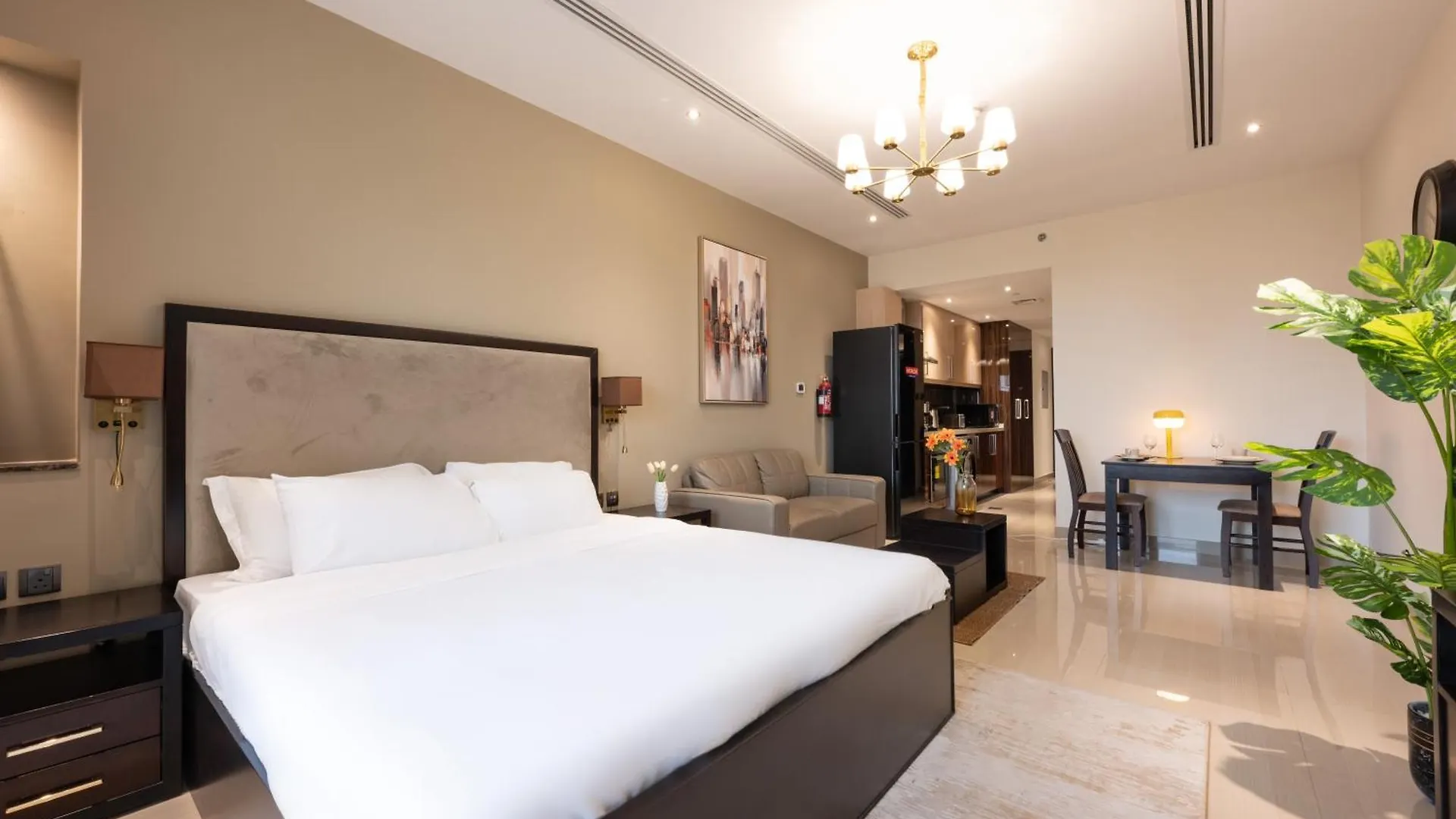 Luxurious Studio In Elite With Canal View Dubai Förenade Arabemiraten